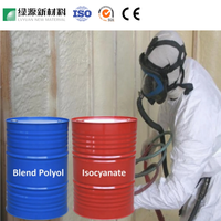 Polyol Isocyanate Matériaux d'isolation thermique Mousse PU Pulvérisation chimique de mousse Résine synthétique certifiée ISO Forme liquide Polymère