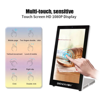 Lecteur de publicité de table WIFI super mince de 15.6 pouces, petit écran d'affichage numérique LCD de table