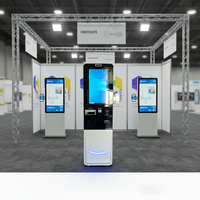 Kios Dispenser Gelang RFID Layanan Mandiri dengan Pengenal Wajah, Pilihan Penyimpanan 32-128GB, untuk Check-In Acara/Taman, Merek Hunghui, SDK