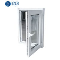Fenêtres à battants en PVC pour maison, prix usine Chine, simple ou double vitrage, insonorisées, PVC UPVC, 3x4