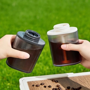 ขวดพลาสติกแบบพกพาสำหรับชงกาแฟเย็น ป้องกันการรั่วซึม พร้อมที่กรองชาแบบถอดได้ สำหรับกาแฟเย็น ชา น้ำผลไม้ พกพาสะดวก - Product Image 6