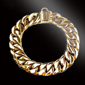 Hersteller <span class=keywords><strong>Designer</strong></span> Custom Halsbänder und Leinen Durable Cuban Link Luxus Hunde halsband und Blei Set - Product Image 5