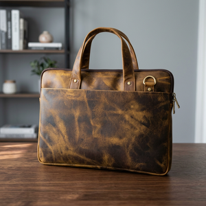 Sac à dos convertible en cuir véritable de crocodile, imperméable, écologique, B.S International, sac à bandoulière, sacoche pour ordinateur portable, grand format - Product Image 1
