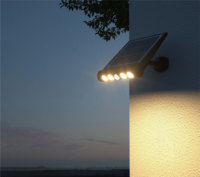 Lampe solaire murale multifonctionnelle étanche IP65, éclairage LED solaire à induction de présence humaine pour éclairage extérieur multi-scènes