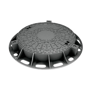 공장용 사각/원형 탱크 맨홀 커버 솔리드 탑 섬유/철/연성철/600X600 주철 접근 맨홀 커버 - Product Image 1