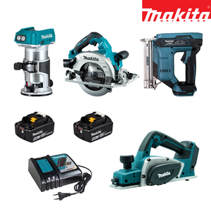 Kit de Herramientas Inalámbricas <span class=keywords><strong>Makita</strong></span> <span class=keywords><strong>18V</strong></span> LXT para Trabajos Pesados en Madera, Equipado con Batería BL1860B y Cargador DC18RC - Product Image 1