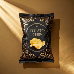 Custom Printed Aluminum Foil Packaging Custom Back <b>sealed</b> Plastic Ramadan Snack Puffed Food Potato Plantain Chips Packaging <b>Bags</b> - Product Image 2