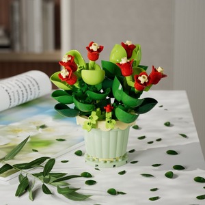 Ladrillos <span class=keywords><strong>de</strong></span> Flores Eternas, Rosas, Girasoles, Plantas en Maceta, Adornos <span class=keywords><strong>de</strong></span> Modelismo, Juguete <span class=keywords><strong>de</strong></span> Construcción <span class=keywords><strong>de</strong></span> Plástico ABS 7219 - Product Image 3