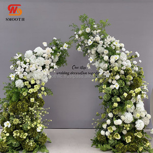 Arche florale artificielle verte lisse pour événements de mariage et fêtes, best-seller - Product Image 6