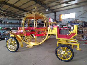 Chariot de Mariage de Luxe Princesse Cendrillon Électrique en Acier, Transport Spécial en Forme de Citrouille - Product Image 5