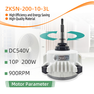 <span class=keywords><strong>Moteur</strong></span> <span class=keywords><strong>de</strong></span> <span class=keywords><strong>ventilateur</strong></span> <span class=keywords><strong>à</strong></span> 10 pôles 11002015015655 ZKSN-200-10-3L en métal électrique pour remplacement d'unité extérieure <span class=keywords><strong>de</strong></span> <span class=keywords><strong>pompe</strong></span> <span class=keywords><strong>à</strong></span> <span class=keywords><strong>chaleur</strong></span> 540V - Product Image 1
