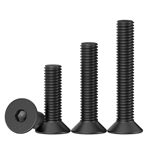 Alta resistenza 12.9 acciaio al titanio <span class=keywords><strong>M5</strong></span> dimensione del filo svasato viti esagonali 4mm-10mm lunghezze a <span class=keywords><strong>testa</strong></span> piatta bulloni a tazza M3 M20 - Product Image 3