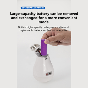 आपातकालीन स्थितियों के लिए उच्च गुणवत्ता वाले रिचार्जेबल एलईडी आपातकालीन लैंप आउटडोर शिविर के नेतृत्व में आपातकालीन स्थिति के लिए बल्ब प्रकाश - Product Image 3