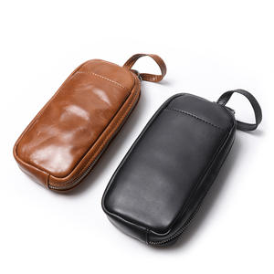 Portefeuille long vintage en cuir véritable pour hommes et femmes, porte-cartes, grande capacité, en cuir de vachette - Product Image 5