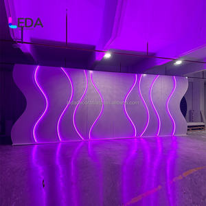 Lida ชุดซุ้มโค้ง LED ฉากหลังเวทีแต่งงานชุดซุ้มโค้งอะคริลิค RGB สำหรับงานปาร์ตี้ - Product Image 1