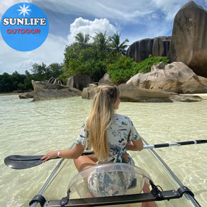 Canoa de cristal para <span class=keywords><strong>Kayak</strong></span> transparente, duradera, doble asiento, certificado CE - Product Image 6