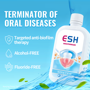 ESH 500ml Alcoholvrije Draagbare Anti-Biofilm Mondwater voor Tandheelkundige Reiniging, Mondzweren, Helicobacter <span class=keywords><strong>Pylori</strong></span> en Tandvleesziekten - Product Image 2
