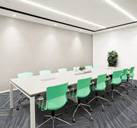 Dalles de moquette résistantes aux taches 66x66 avec support en PVC, amorties, non toxiques, écologiques, dalles de sol modulaires pour bureau