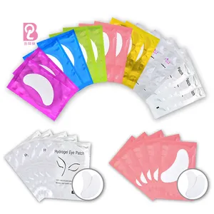 Beiqili 50 pairs/bag Eyelash Extension Eye Pads, 100% Natural Hydrogel Eye Patch Lash Gel Pad,Parches De Ojos