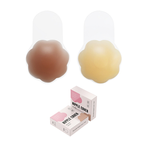 INVISFEEL Copricapezzoli Ultra-Sottili da 6,5 cm <span class=keywords><strong>per</strong></span> Donne, Adesivi in Silicone Delicati sulla Pelle, Reggiseno Push-Up Autoadesivo - Product Image 3