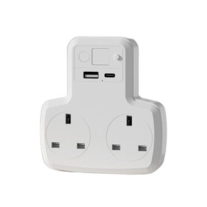 Enchufe de Extensión de Pared Doble de 3 Pines con USB A+C, Estándar del Reino Unido, Buena Calidad, Smart Life - Product Image 1