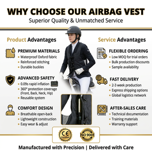 Chaleco Airbag Ecuestre de Alto Rendimiento con Protección Anticaídas y Sistema de Inflado Estable para Carreras de Caballos de Competición - Product Image 6