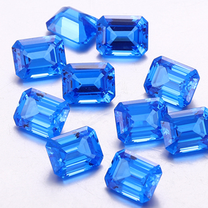 Sản xuất tại Trung Quốc bán buôn 4.2Carat Màu xanh sapphire Đá emerald cắt GRC thử nghiệm phòng thí nghiệm tạo ra Sapphire đá quý đá Paraiba đồ trang sức - Product Image 2