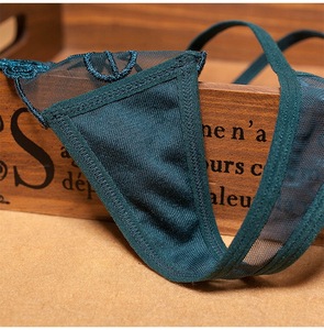 Cintura baja Hot <span class=keywords><strong>Las</strong></span> <span class=keywords><strong>Niñas</strong></span> Ropa Interior Tanga Mujeres Pequenas Tanga Ropa interior de encaje transparente - Product Image 3