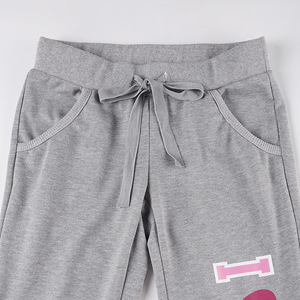 <span class=keywords><strong>Pantaloni</strong></span> Casual da <span class=keywords><strong>Donna</strong></span> Personalizzati con Stampa a Lettere, con Coulisse, Sciolti, Versatili, <span class=keywords><strong>Sportivi</strong></span>, a Zampa, in Pile, OEM, Ingrosso - Product Image 2