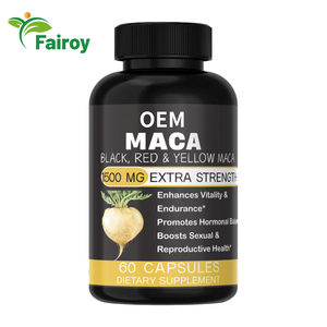 Cápsulas de Raíz de <span class=keywords><strong>Maca</strong></span> Orgánica OEM, Suplemento Botánico con Extracto Natural de Raíz, Píldoras Vegetales para Apoyo Dietético - Product Image 1