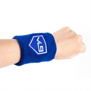 Bracelet de sport en coton avec logo brodé, absorbant la transpiration - Product Image 2