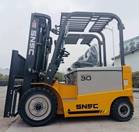 Chariot élévateur électrique à 4 roues SNSC 1,5T 2T 3T 3,5T à batterie pour la manutention de matériaux en entrepôt industriel