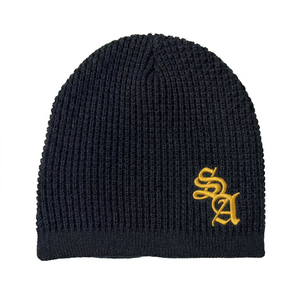Gorros de Punto Acrílicos Unisex de Moda al por Mayor, Gorros Casuales Personalizados con Bordado Cálido para Invierno - Product Image 4