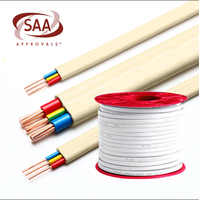 Câble TPS 2 conducteurs plats avec terre et fil de construction, isolé en PVC, en cuivre toronné, certifié AS/NZS 5000.2, 450/750V