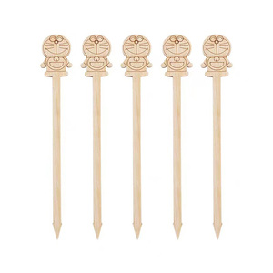 Newell bán lớn Pop gậy tre gunshaped phẳng tre xiên mà không cần nút cho Burger sử dụng - Product Image 5