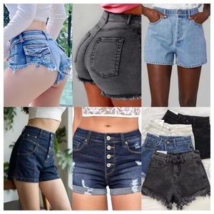 Hot Sales Women's Denim Shorts With Pockets Tight <b>Slim</b> Fit Elastic Skinny Short <b>Legging</b> in Stock Design Summer Style - Product Image 5