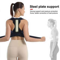 Correcteur de posture FSPG noir, nouveau design, corrige les épaules recourbées, aligne la colonne vertébrale, pour améliorer la posture