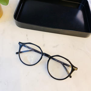 Monturas de Gafas Redondas Retro R2-6002, Montura Completa Unisex, Ligeras, Anti-UV y Anti-Luz Azul, Lentes AC, Origen Taizhou - Product Image 3