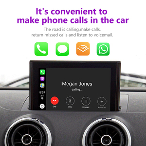 สำหรับออดี้ A3 2013-2018หุ่นยนต์อินเตอร์เฟสอัตโนมัติถอดรหัสไร้สาย Apple CarPlay มัลติมีเดีย AirPlay Mirror Link <span class=keywords><strong>Youtube</strong></span> - Product Image 4