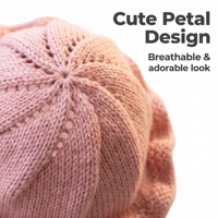 Gorro Grueso y Cálido de Algodón Tejido a Mano, Ecológico, Deportivo, Transpirable, Absorbente de Sudor, para Bebés y Niños, Personalizable, Cuatro Estaciones