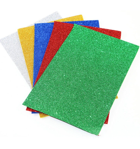 Hoja de espuma EVA con purpurina 1mm 2mm 3mm 4mm con 10 hojas por paquete Muestra gratis Moldura de espuma personalizada Color brillante Artesanía para niños - Product Image 5