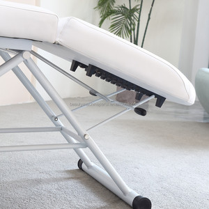 Multifunctional Wooden Tattoo Lash Bed Brown Facial <strong>Chair</strong> Massage Spa Beauty <strong>Folding</strong> Tables Bed with Stool - Product Image 3