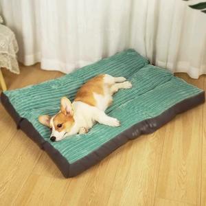 Nouveau lit de chiot indestructible anti-dérapant fond Rectangle caisse matelas Portable chien tapis de couchage - Product Image 1