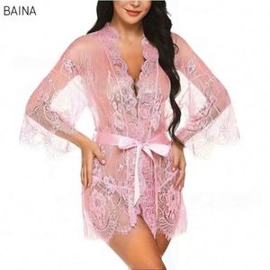 Nuevo camisón de mujer, lencería de hotel, camisón de malla, encaje transparente, ropa de dormir suave para el hogar, pijama - Product Image 2