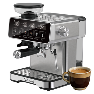 Nouvelle <span class=keywords><strong>Machine</strong></span> à Café Italienne Portable Automatique Professionnelle Digitale Expresso 20 Bars avec Broyeur Double Tasse et Mousseur à Lait pour Hôtels - Product Image 4