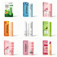 Baume à lèvres végétalien bio à marque privée, enrichi en vitamine E et vaseline, anti-gerçures, waterproof, hydratant longue durée, en stock