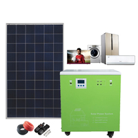 Système d'énergie solaire hors réseau WON-W1-1AP6000W 6KW, prêt à l'emploi, avec écran LCD pour entrepôt