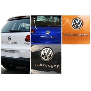 Autocollant Logo Voiture Volkswagen Argent Brillant Noir Mat Noir Brillant Autocollants Adhésifs pour Carrosserie ABS Galvanoplastie - Product Image 4