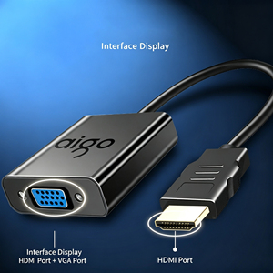   Adaptador convertidor de vídeo a <span class=keywords><strong>VGA</strong></span> para ordenador portátil, escritorio, conexión a monitor, proyector, <span class=keywords><strong>conector</strong></span> de transferencia de señal - Product Image 4