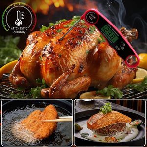 Thermomètre numérique LCD à lecture instantanée pour viande, affichage rétroéclairé, haute précision, certifié CE 1.0, temps de réponse de 2 à 4 secondes - Product Image 3